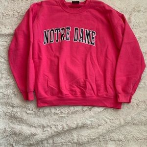 Notre dame pink sweatshirt